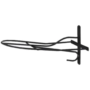 Saddle Rack Metal 54 cm Black