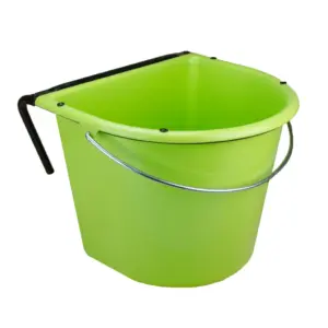 Feed trough 15 l with hook and handle Green
