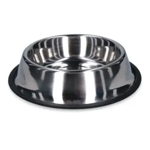 Anti-slip Food & Drinking Bowl Stainless Steel 1,80 ltr Ø 29 cm