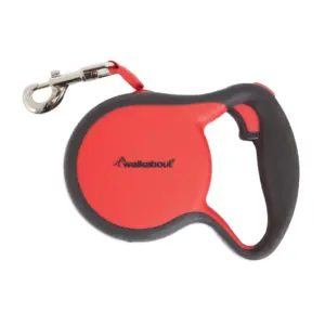 Walkabout Retractable Leash Red S